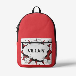 Retro 'VILLAIN"  Trendy Backpack