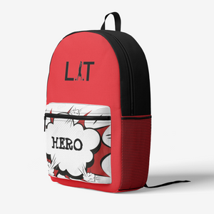 Retro "HERO" Colorful Print Trendy Backpack